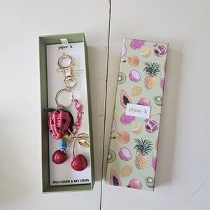 NWT Piper K Crochet Fruit Bag Charm/Keychain